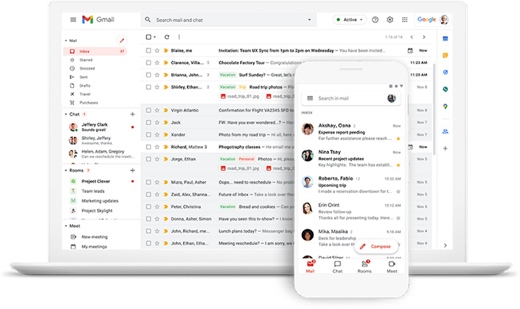 gmail responsive